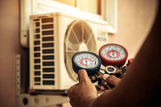 Professional Ac Installation technician working in Solsville, NY